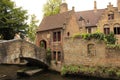 Canal bridge Bruges Belgium